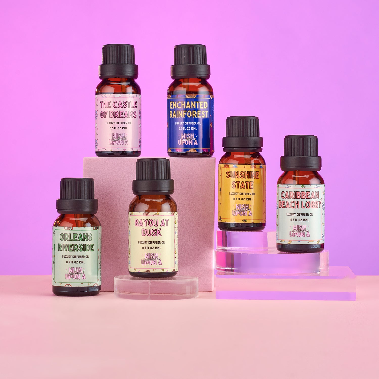 Luxury theme park inspired diffuser oil collection