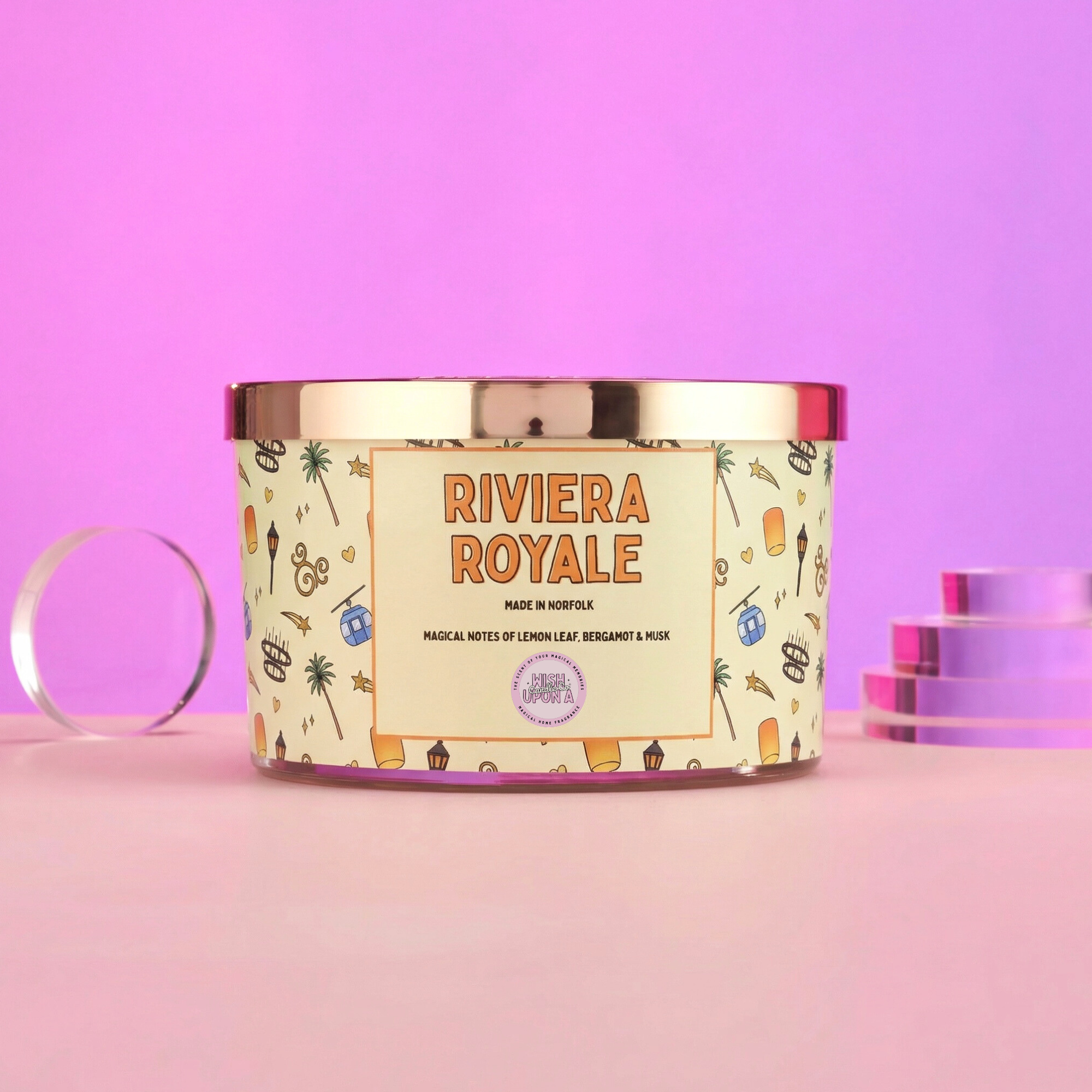 riviera royale theme park inspired resort candle