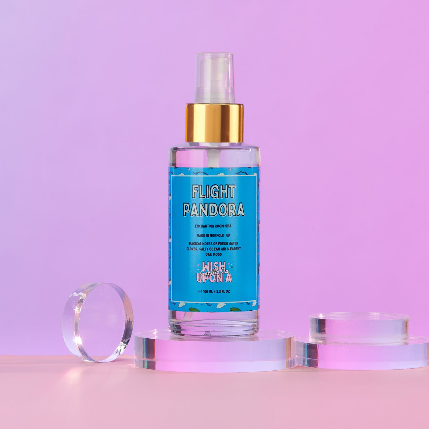 Flight Pandora theme park inspired room mist in glass bottle