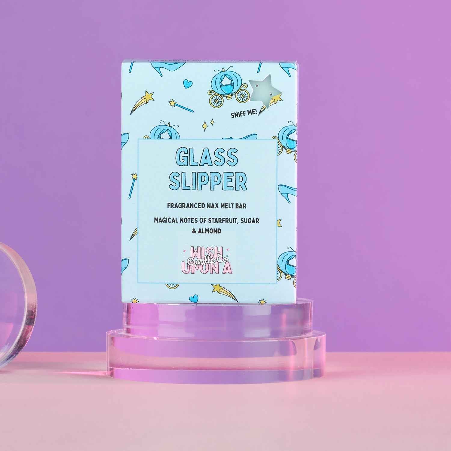 Glass Slipper luxury wax melt inspired by magical fairytale fragrances