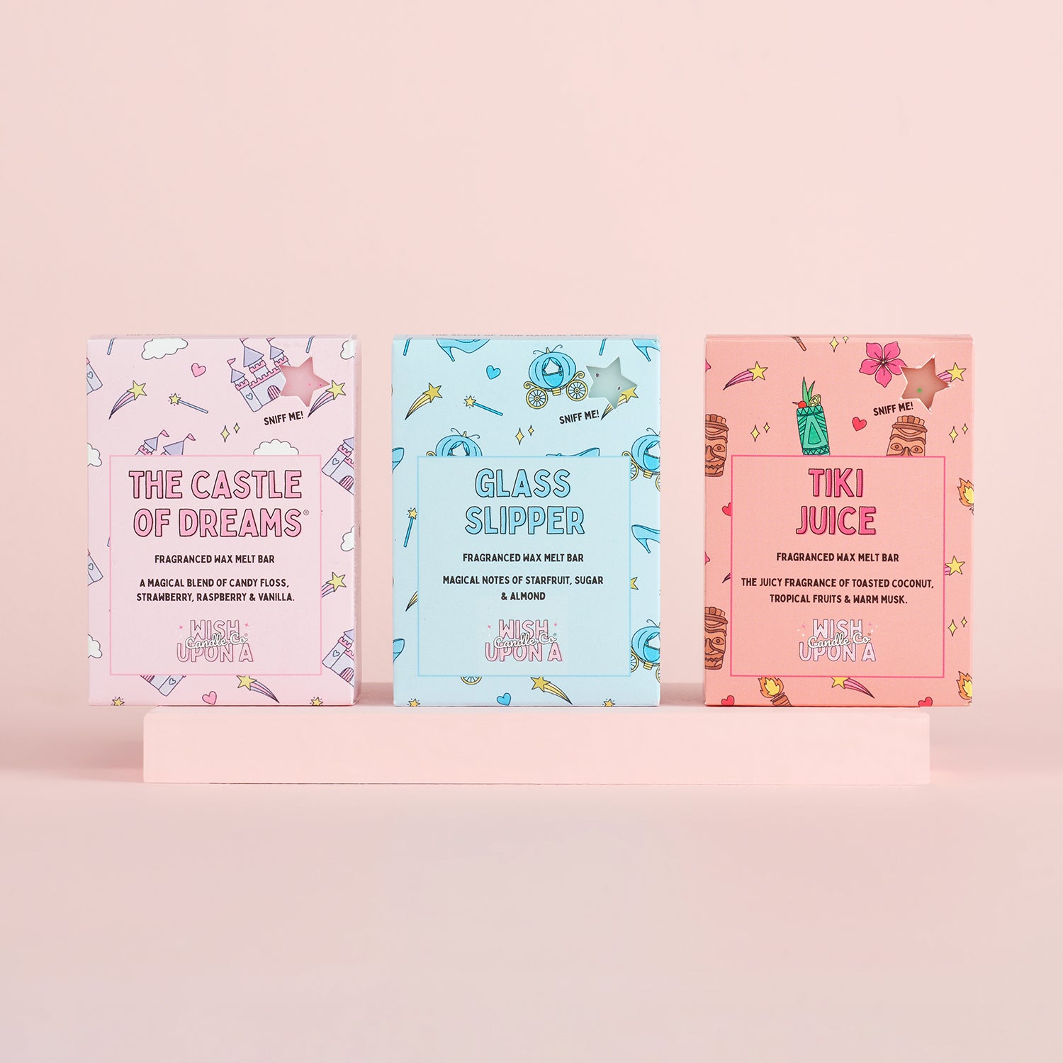 theme park inspired wax melt collection at wish upon a candle co