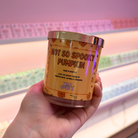 not so spooky pumpkin theme park inspired candle wonky shop