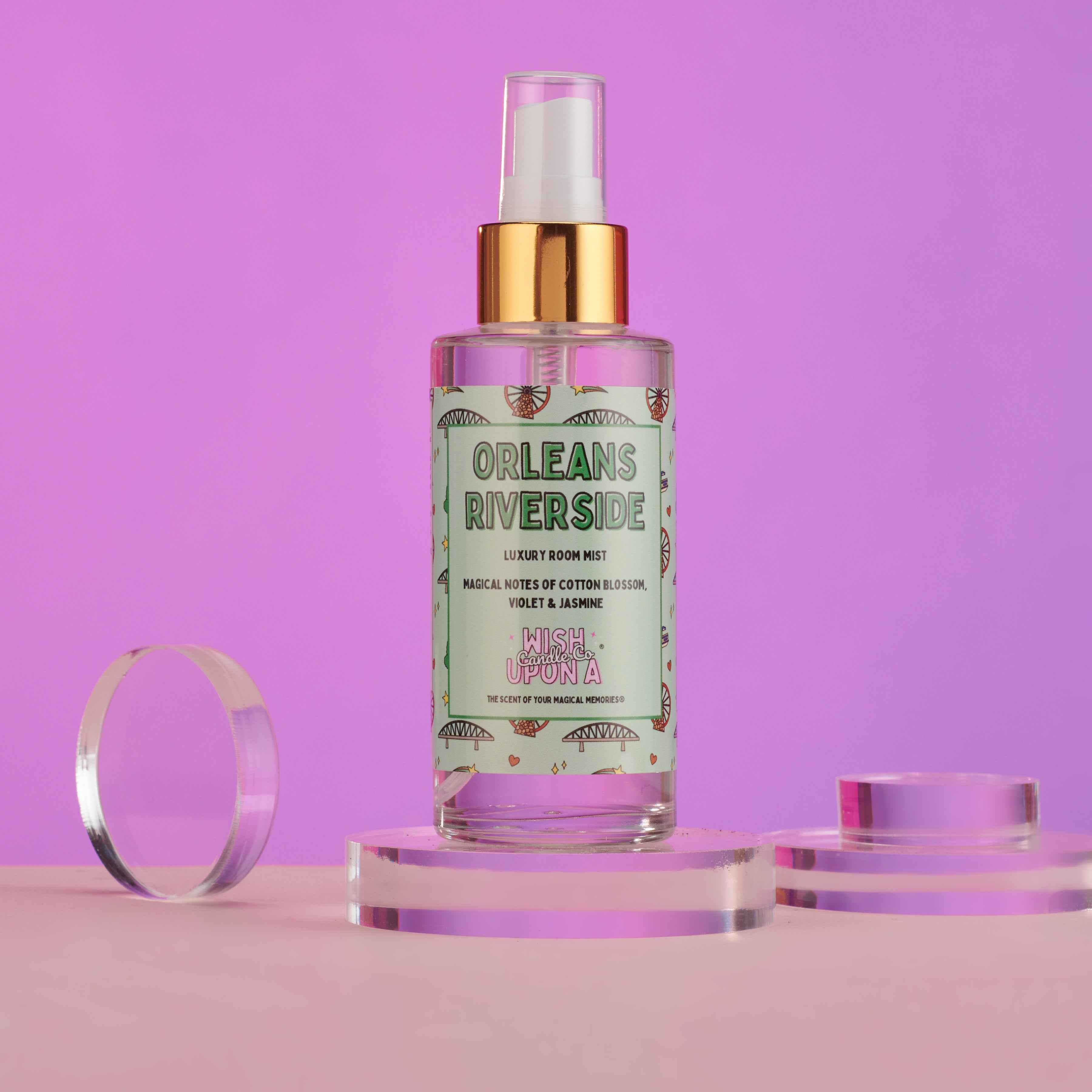 Orleans Riverside luxury room mist with atmospheric resort inspired home fragrance
