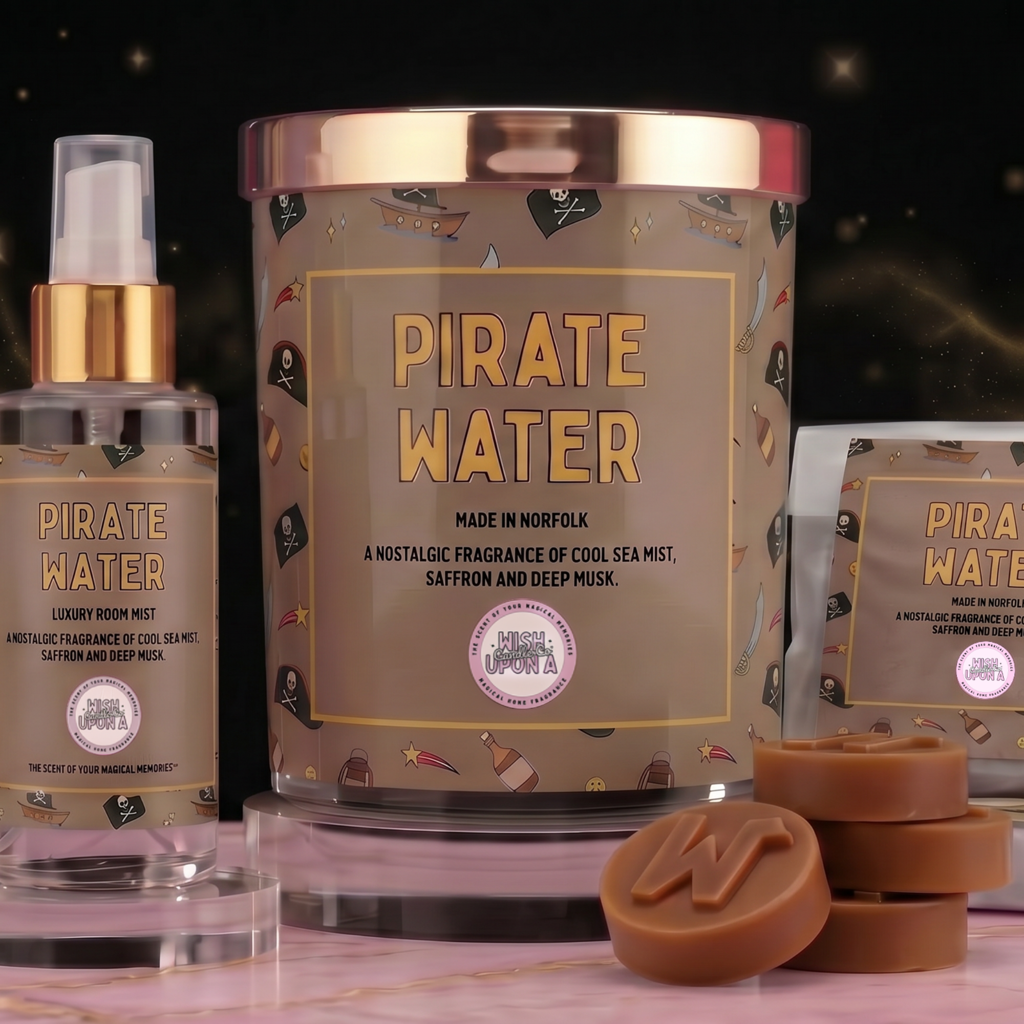 pirate water candle bundle