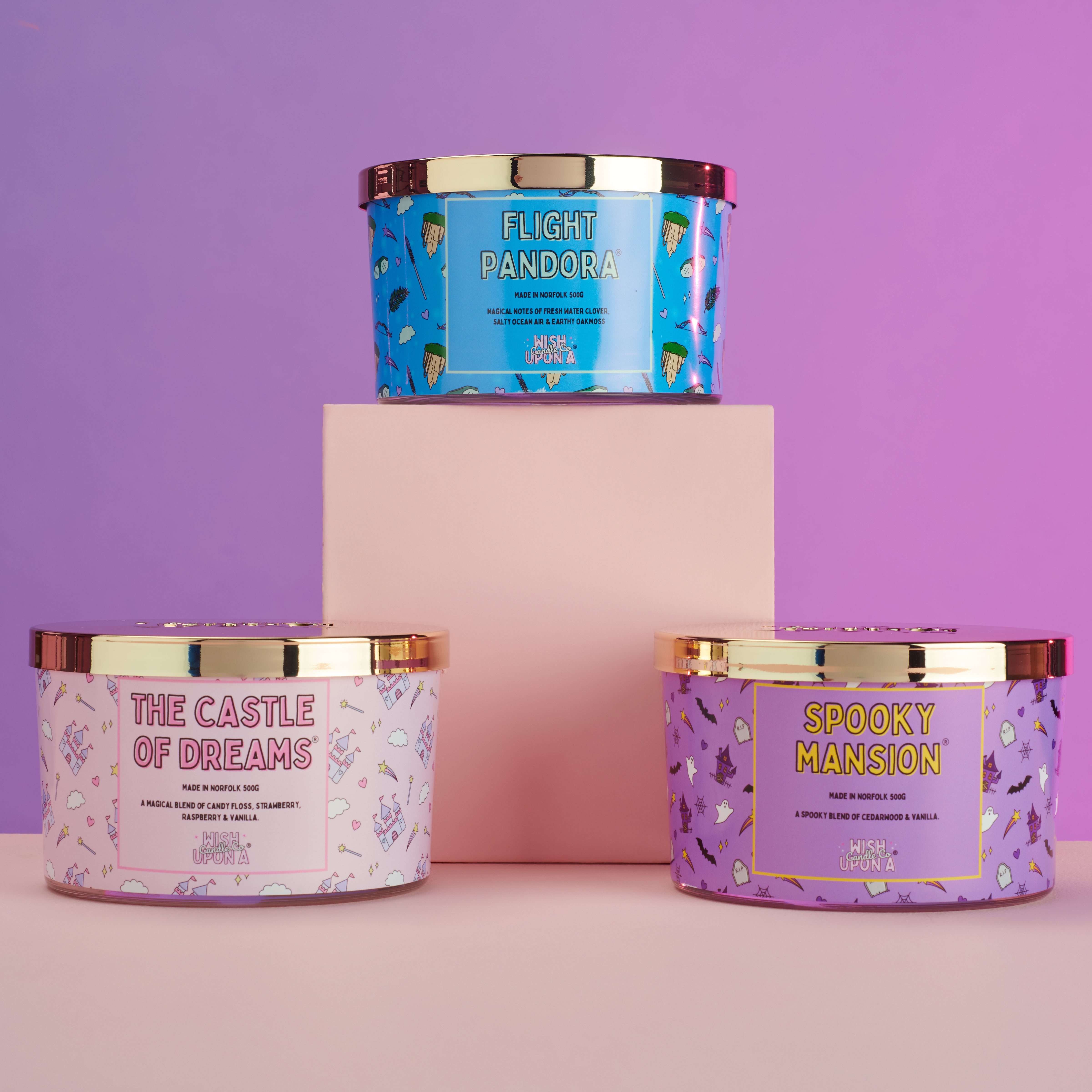 theme park inspired ride and resort candle collection UK
