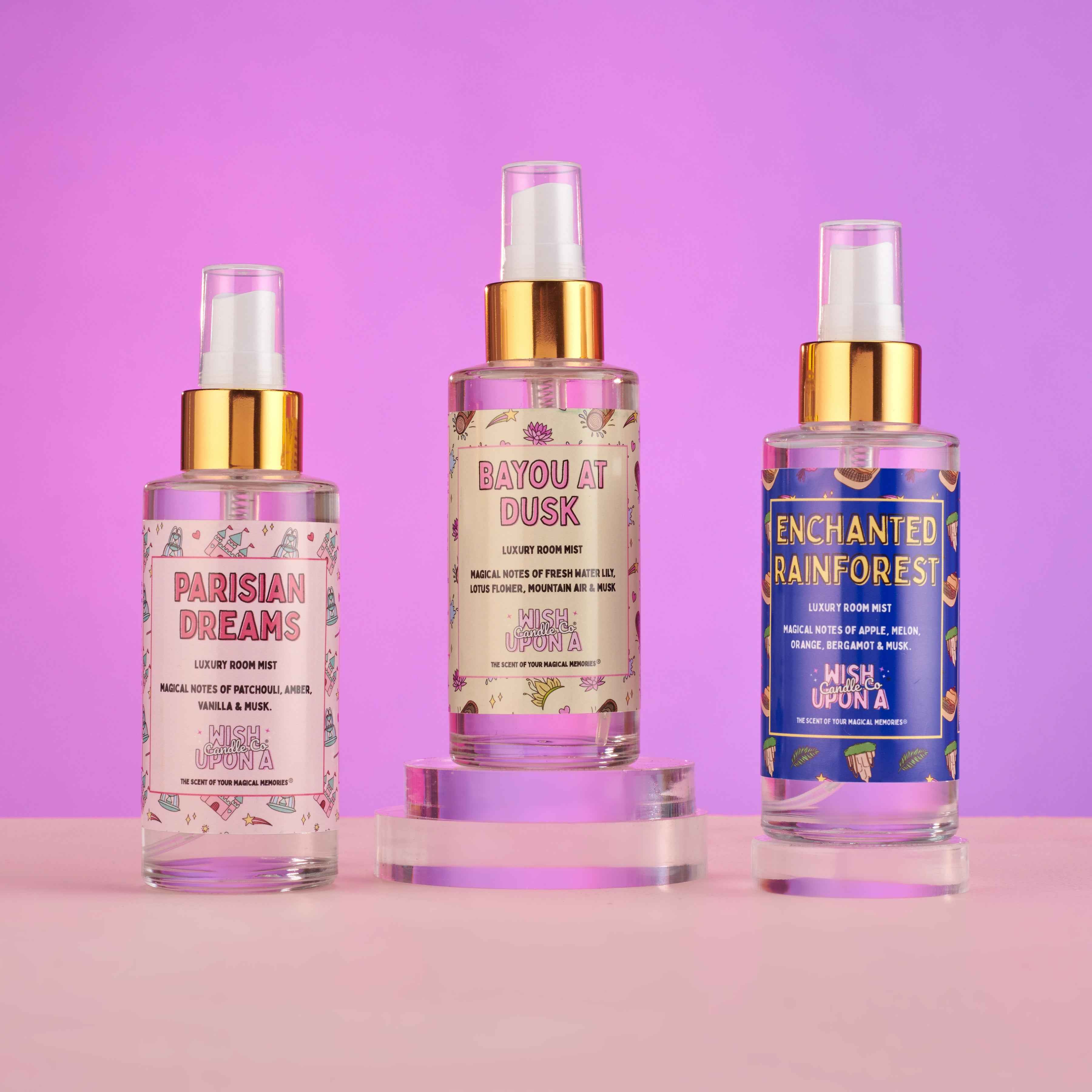 theme park inspired ride and resort room spray collection uk