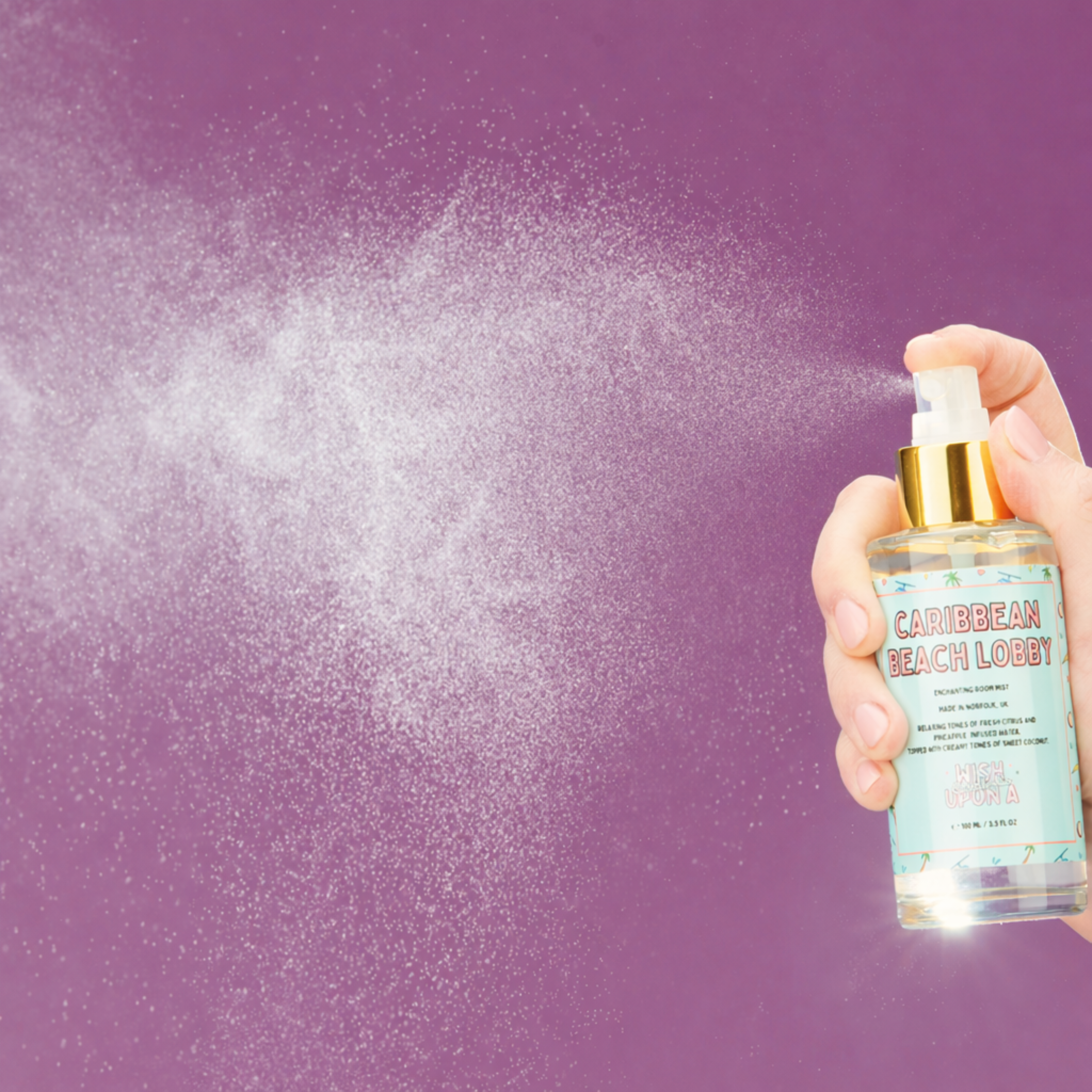 caribbean beach lobby theme park inspired room spray 