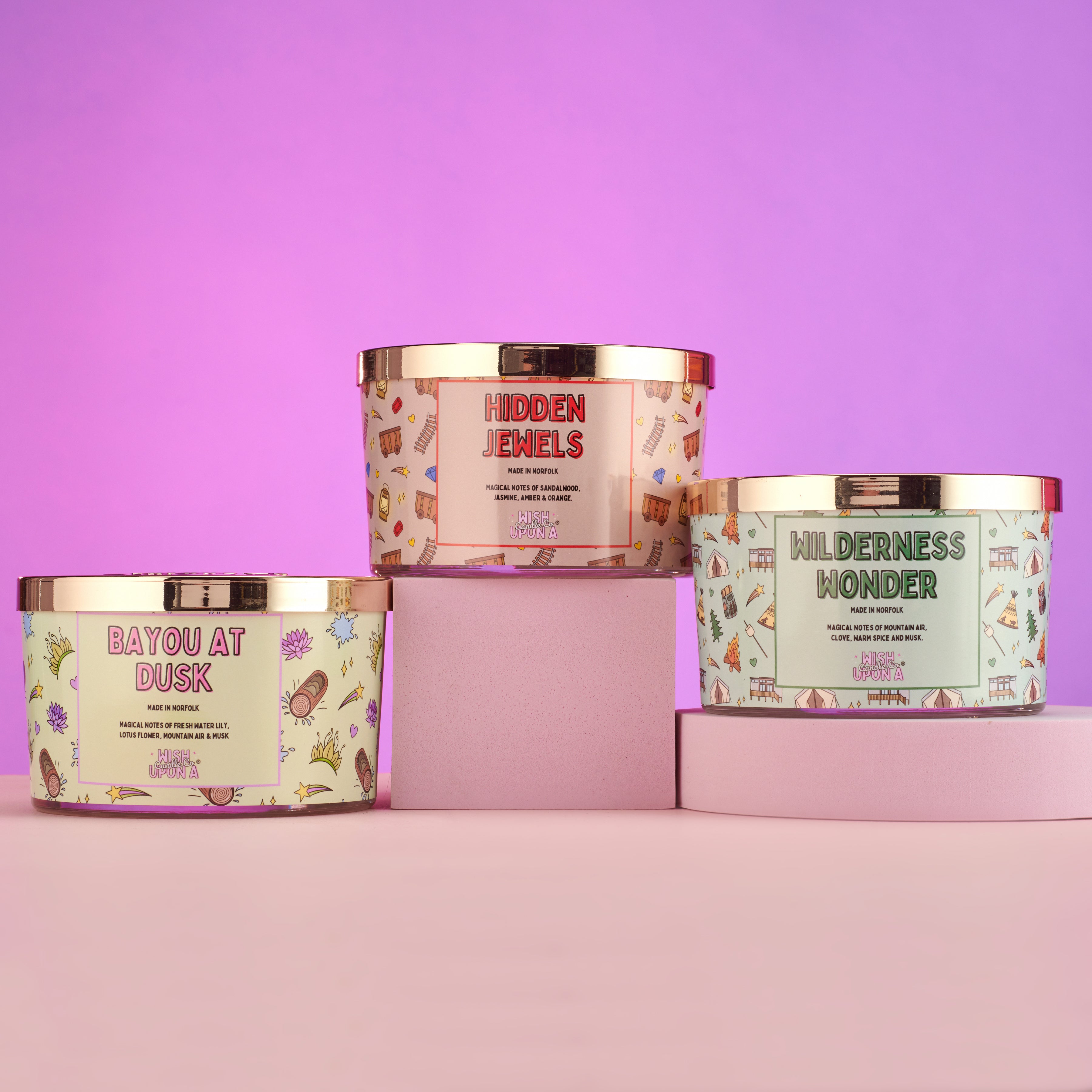 theme park inspired ride and resort candle collection uk