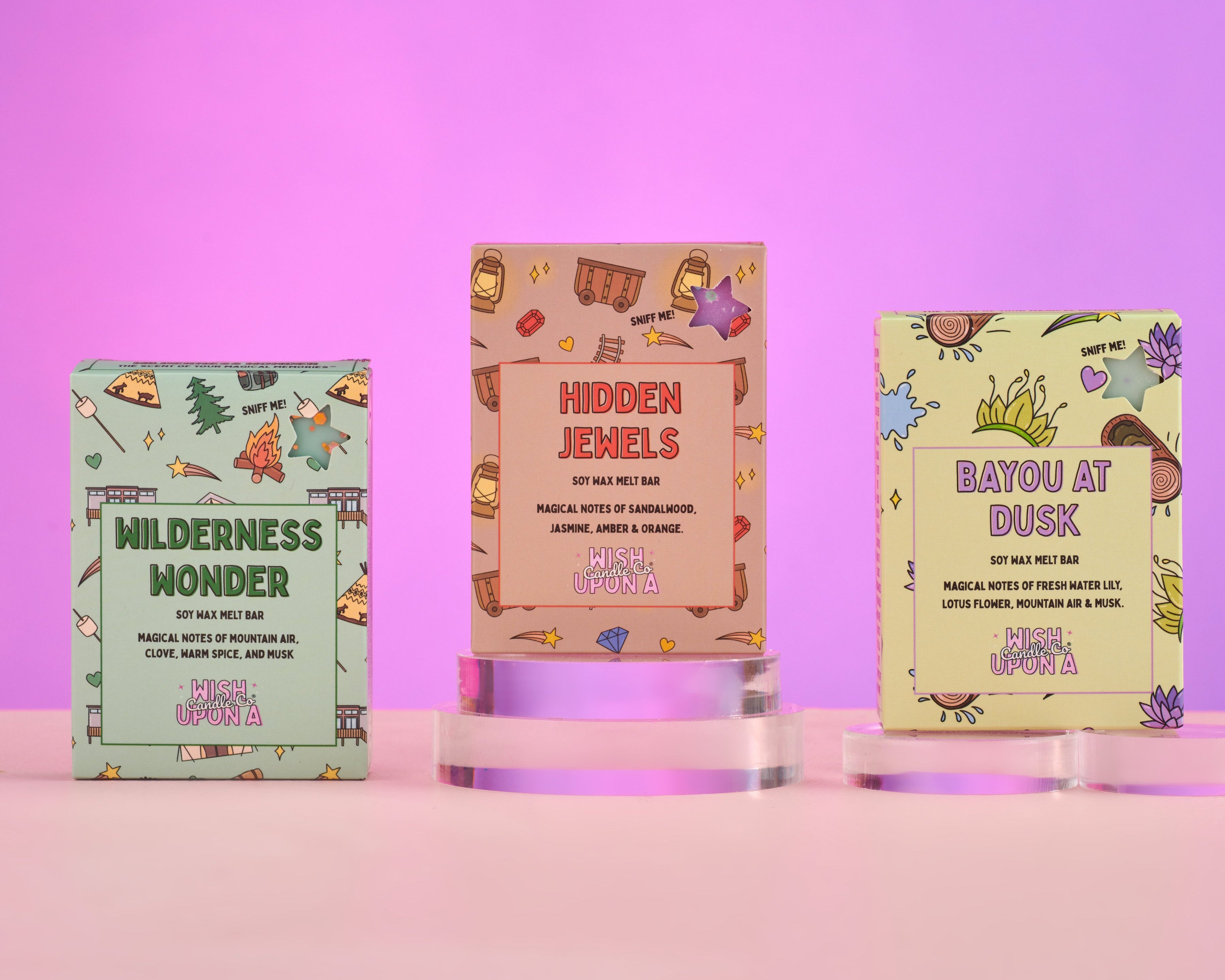 theme park inspired ride and resort wax melt bar collection